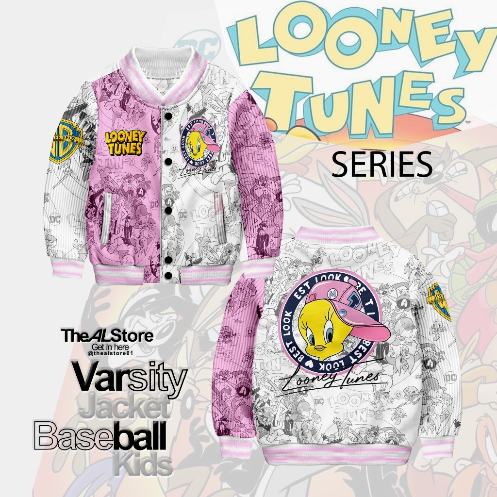jaket anak varsity /Looney Tunes series /TWETTY/Limited