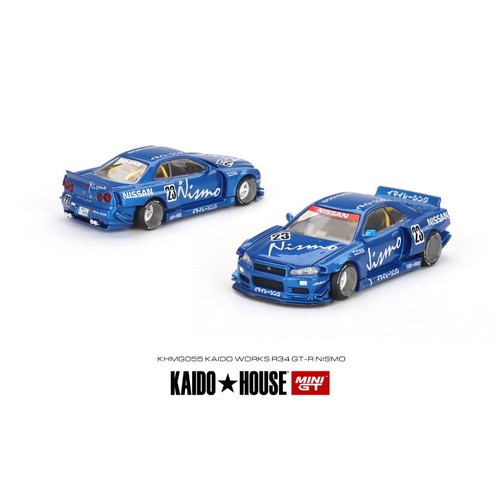 Mini GT Kaido house Nissan Skyline GTR R34 1:64 Diecast Mini Scale Mobil miniatur