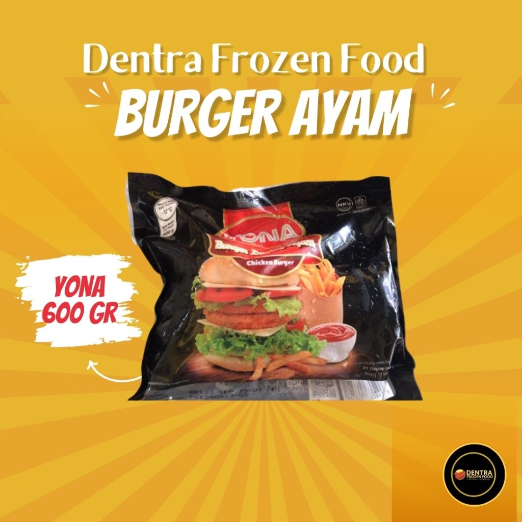

YONA CHICKEN BURGER 600GR