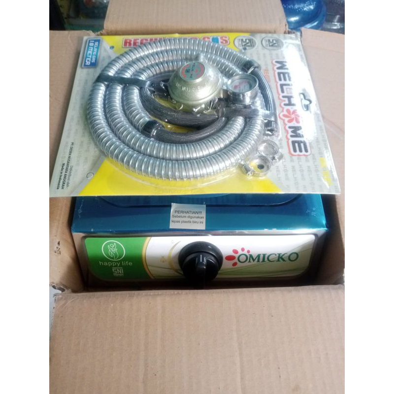 Kompor 1 Tungku plus Selang Regulator