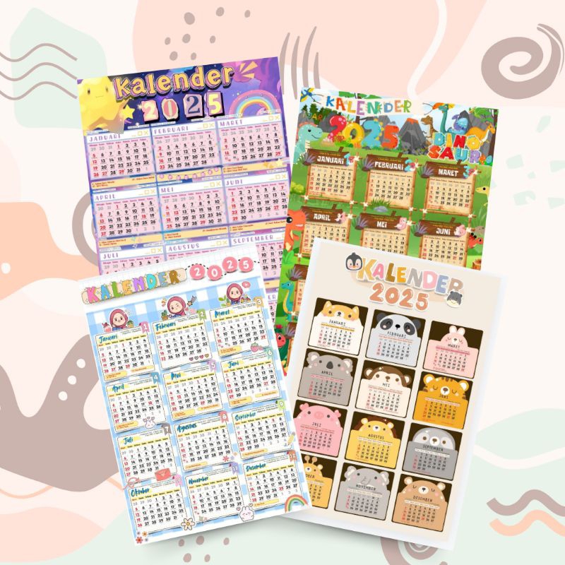 

KALENDER DINDING POSTER ANAK KARTUN LUCU A3 JUMBO MEDIUM