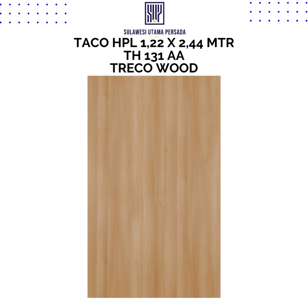 HPL TACO MOTIF KAYU TH 131 AA TRECO WOOD