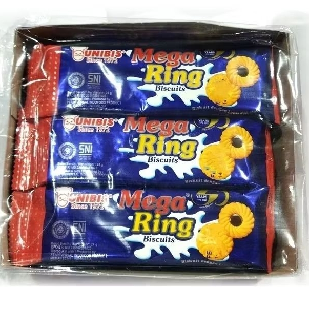 

Unibis Mega Ring Chocolate Cookies Sachet 24g (1 pack)