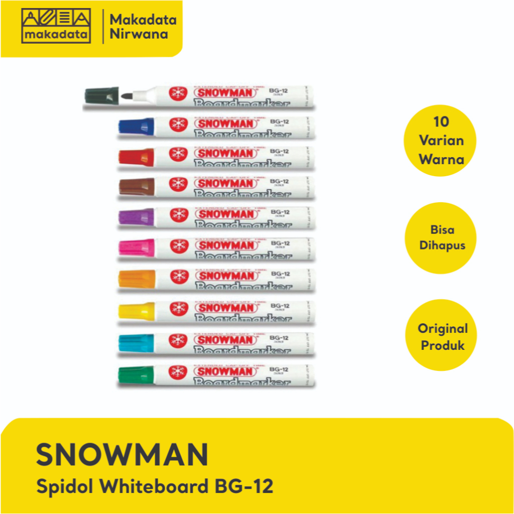 

SNOWMAN SPIDOL WHITE BOARD MARKER (1PCS)