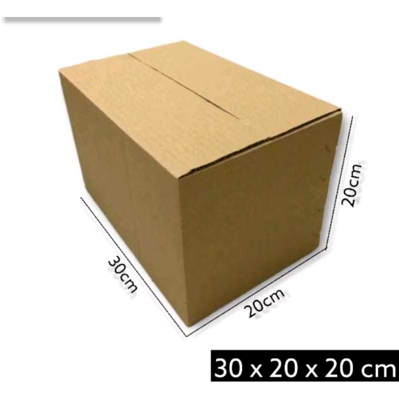 

Kardus Karton Box Ukuran 30x20x20 CM.... ST Single Wall Polos Untuk Packing Souvenir dll