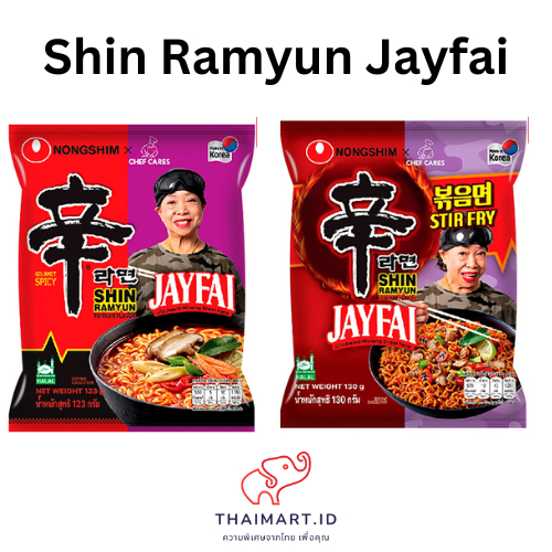 

Nongshim Shim Ramyun X JAYFAI Asli Thailand Halal 123gr & 130gr