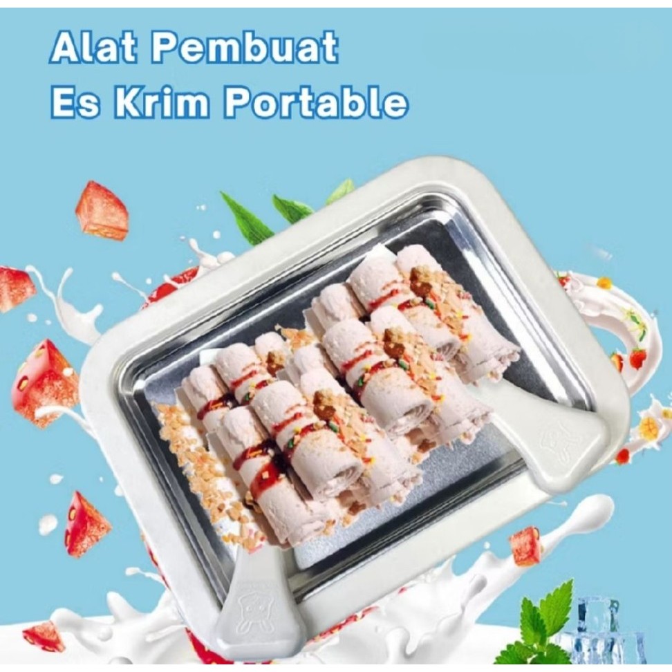3. Ice Cream Roll Maker Pembuat Es Krim Gulung Es Krim Goreng