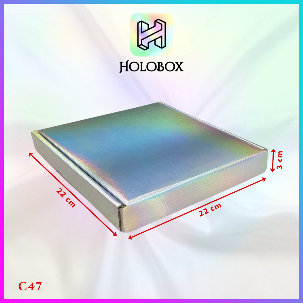 

Kotak Kue / Hologram / Kado / Serbaguna / Packaging / Cake / Box / Dus / C47