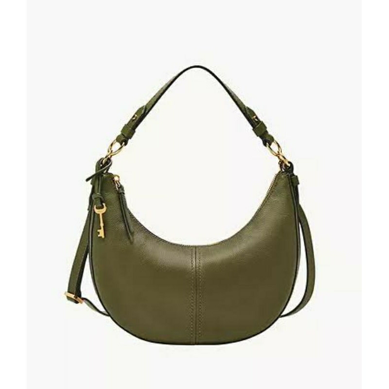 fossil Shae small hobo shoulder bag loden green