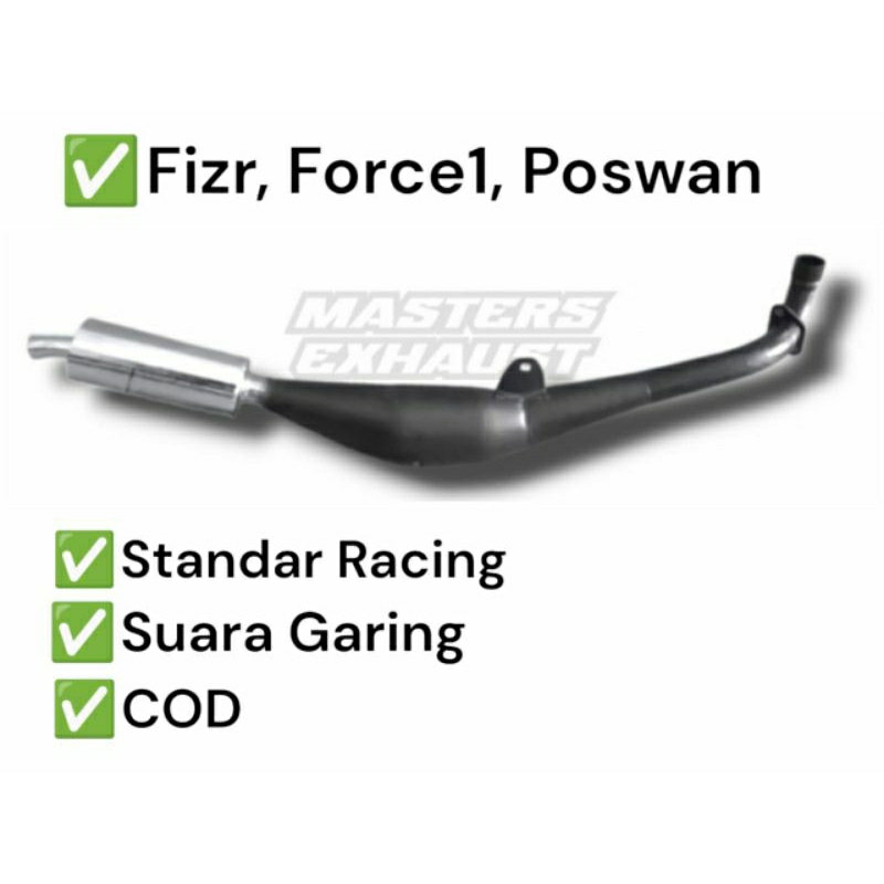 Knalpot AHM Fizr, Fiz R, Poswan Standar Racing Garing