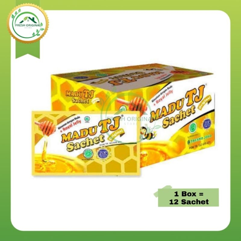 

Madu Sachet Rasa Original isi 1 Box 12 Sachet|Madu TJ sachet|Original Madu TJ 100%