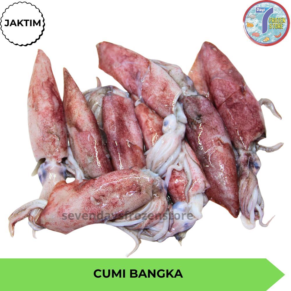 

Cumi Bangka Segar Jumbo Premium Utuh Beku Frozen