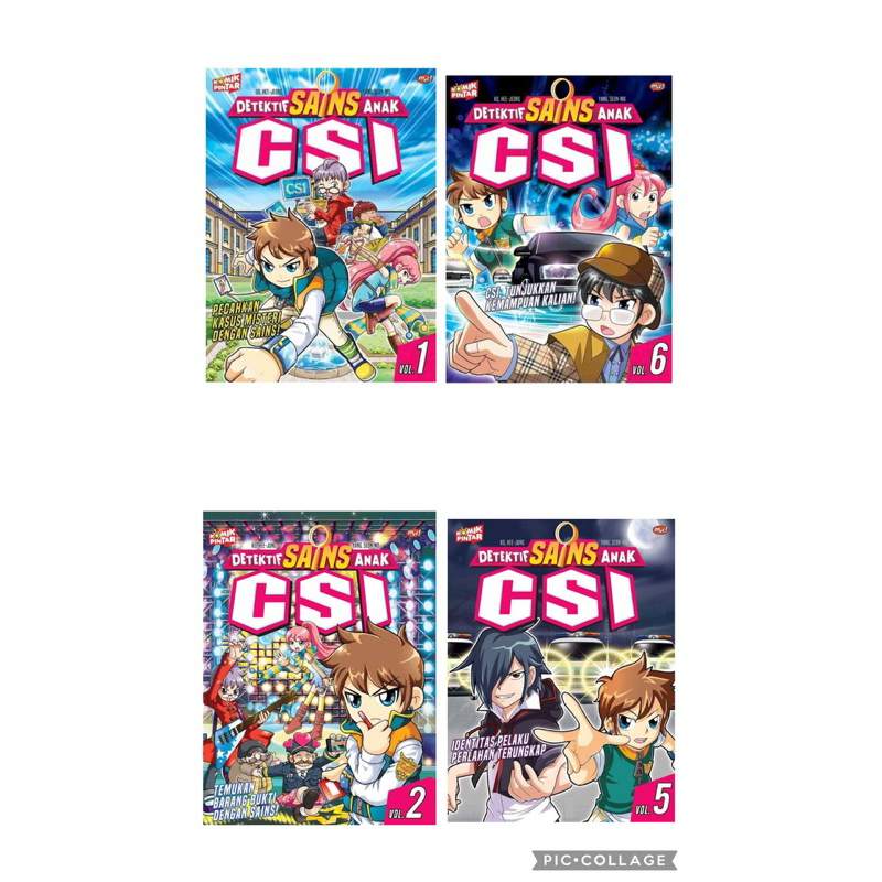 CSI Detektif Sains Anak educomics / buku pengetahuan anak / bacaan komik pintar