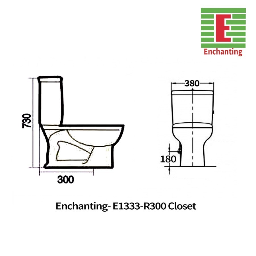 HARGA PROMO Toilet / Kloset Duduk Europe Enchanting E1333