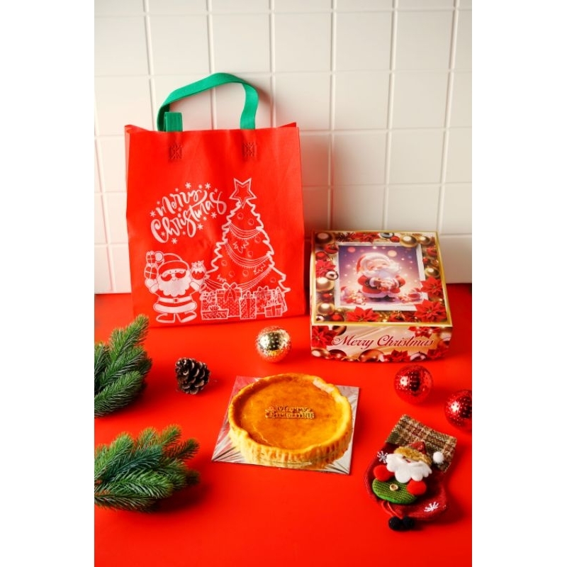 

Hampers Natal Pie Brunt Cheese cake/ Gift Hampers Christmas Brunt Cheesecake