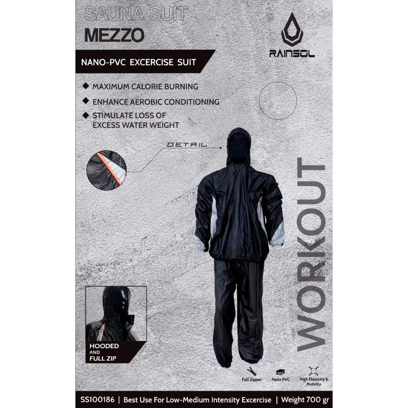 Jaket Sauna Rainsol | Setelan Jaket  Sauna | Jaket Parasut Sauna Jaket Lari Sauna