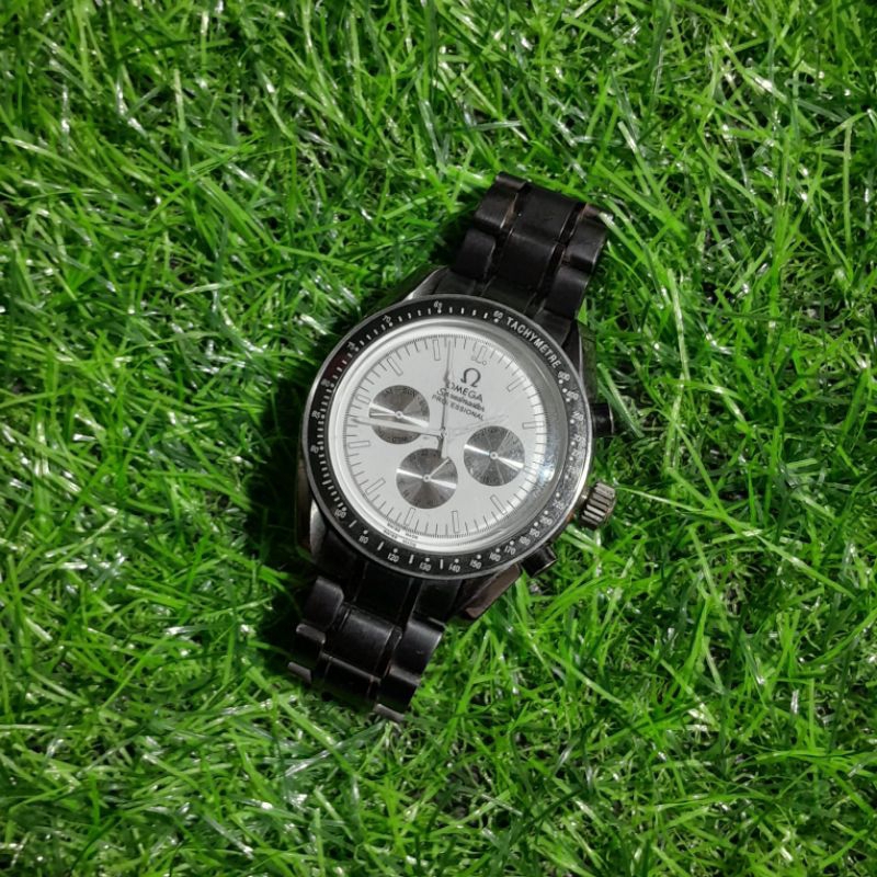 Jam Tangan Pria Automatic Omega Speed Master Second Hidup Normal Siap Pakai
