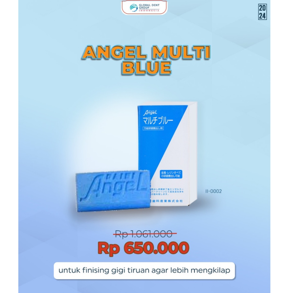 Angel Multi Blue / Polish & Finishing Materials / Dental Finishing & Polishing Gigi Tiruan (Batu Pol