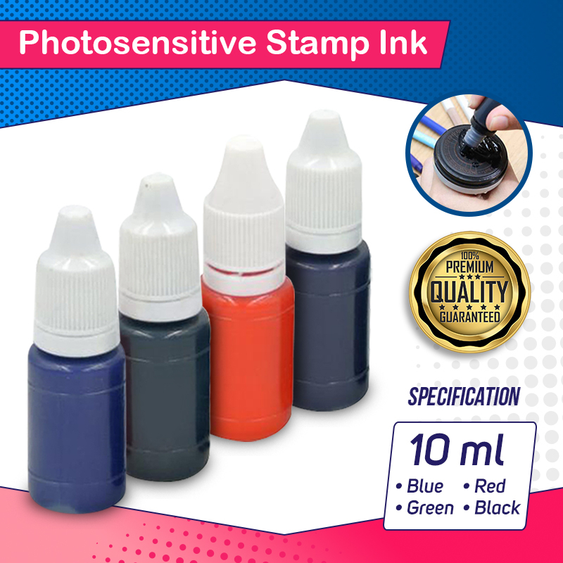 

10ML Tinta Stempel Fotosensitif Berbasis Minyak untuk Stempel Perusahaan atau Stempel Otomatis