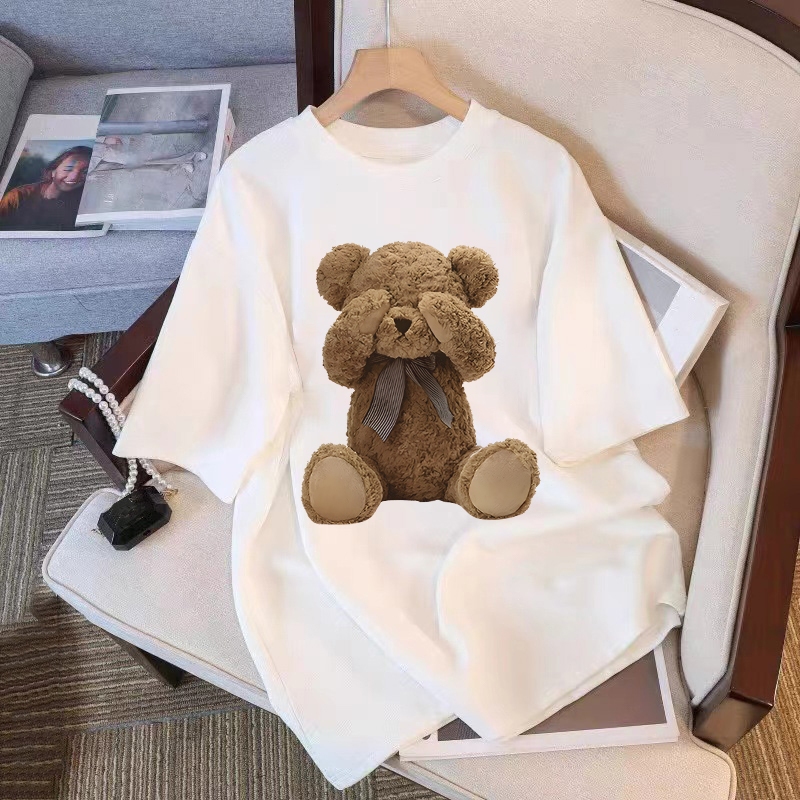 PremiumCOD Washed T Shirt Katun Wanita Premium - Baju Lengan Pendek Oversize Wanita - Kaos Cewek - R