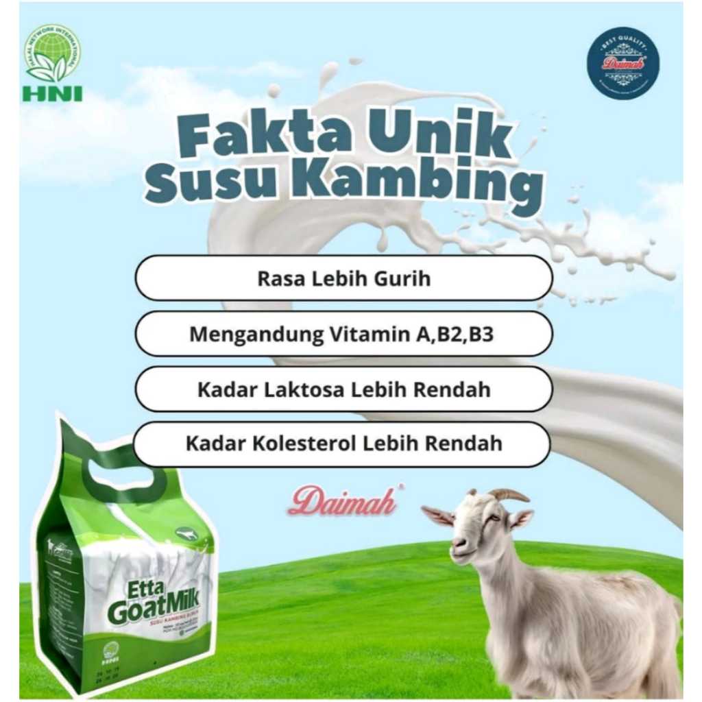 

SUSU KAMBING ETAWA HNI HPAI