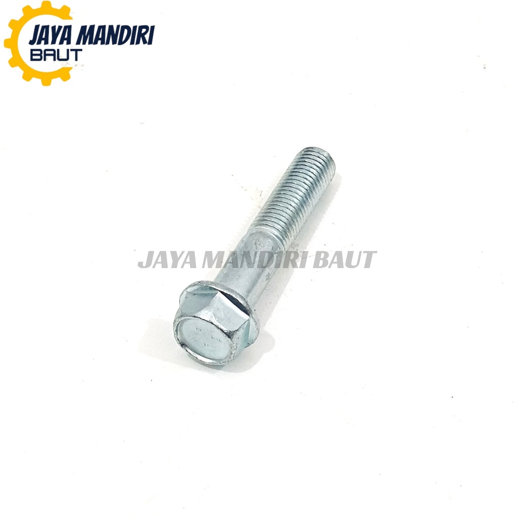 Baut Topi M10 X 50 Kunci 14 Ulir 14 Baut Topi 10X50 Putih Panjang 50mm