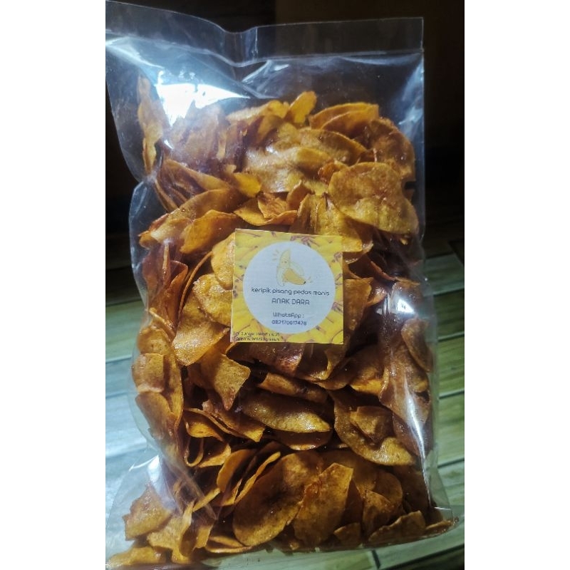 

Kripik pisang pedas manis (caramel) 500gr