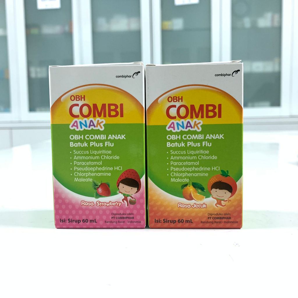 OBH COMBI Batuk Plus Flu Anak - Obat Panas, Pilek, Batuk Berdahak