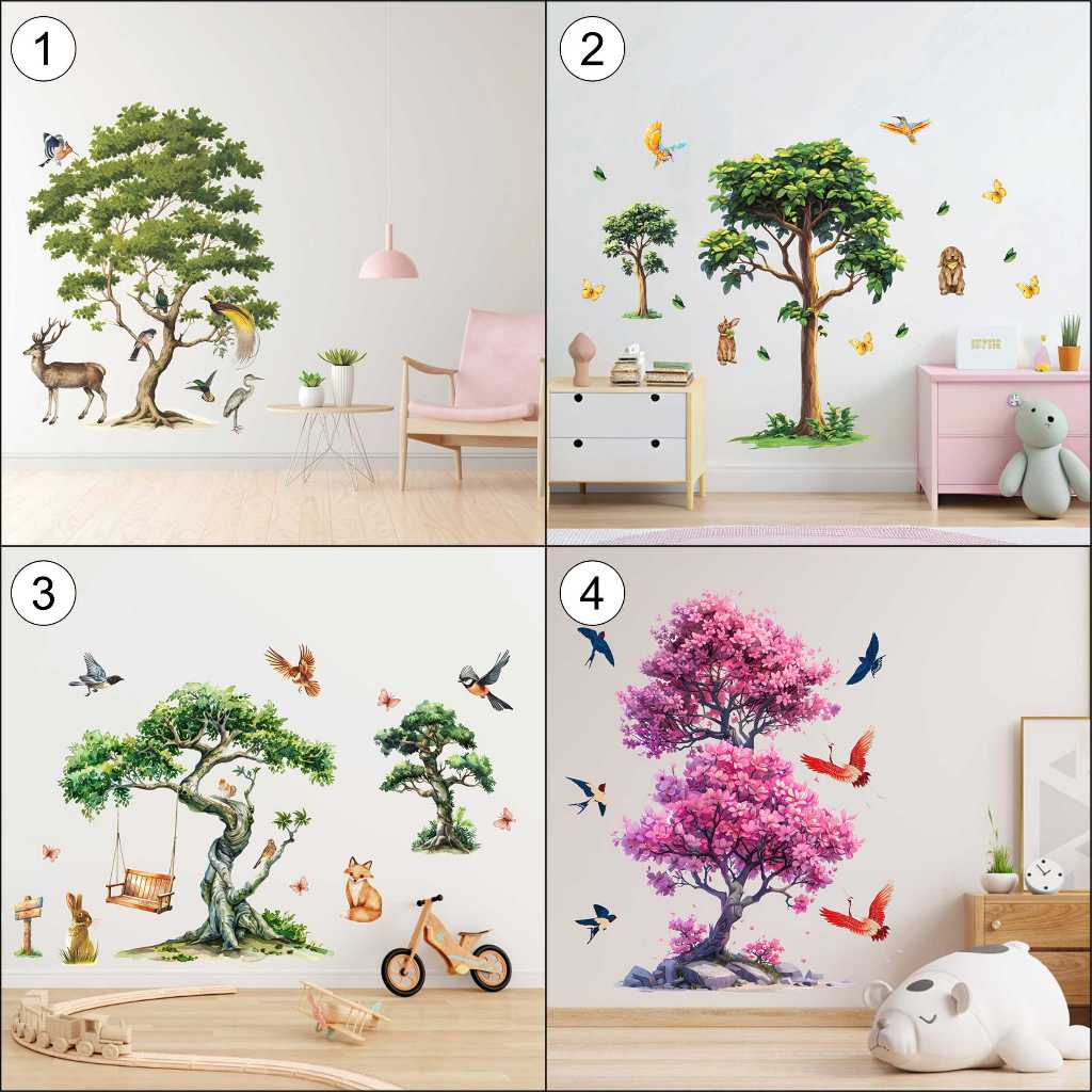 Semesta Wall Sticker Pohon Stiker Dinding Wallsticker SMST