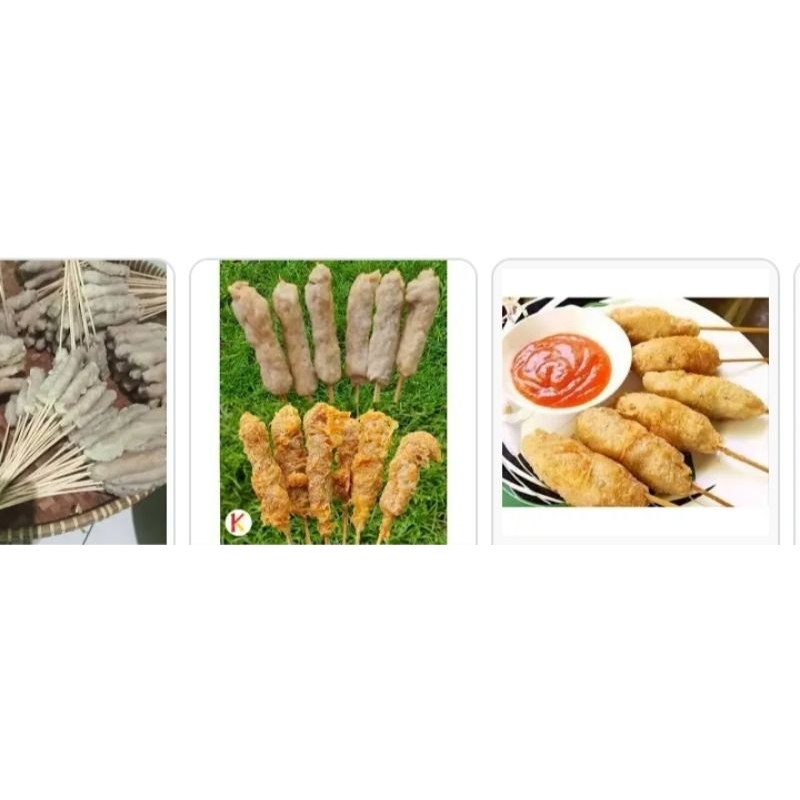 

sempol ayam 10 tusuk sdh digoreng lengkap sambel, kecap, dan bumbu kacang
