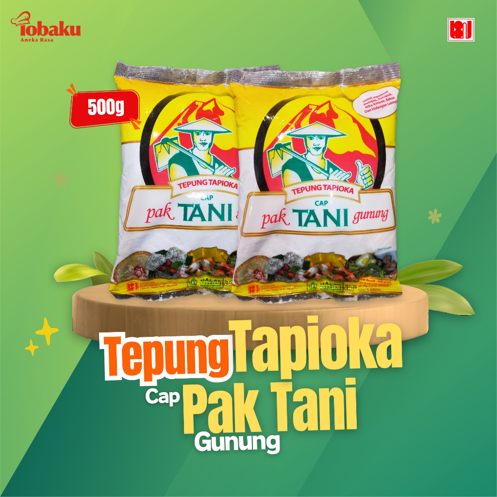 

Tepung Tapioka Cap PAK TANI Gunung 500g