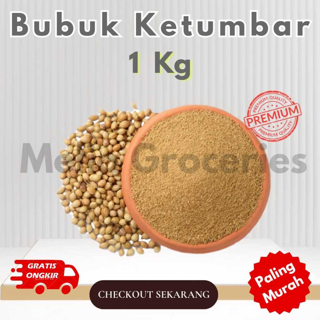 

Ketumbar Bubuk 1 Kilogram / Coriander Powder / Rempah Bubuk Premium / Bumbu Dapur