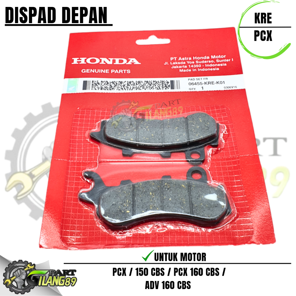 KAMPAS REM CAKRAM DEPAN PCX 150 / ADV 150 / PCX 160 / ADV 160