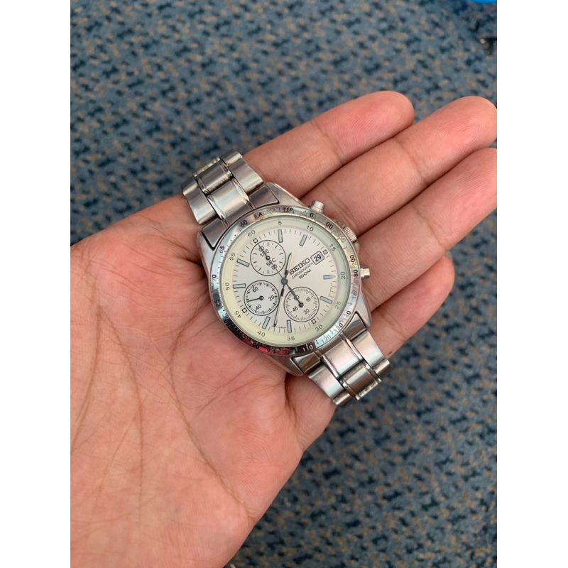 SEIKO | Seiko Chronograph White Dial 7T92-0DW0 Original Japan