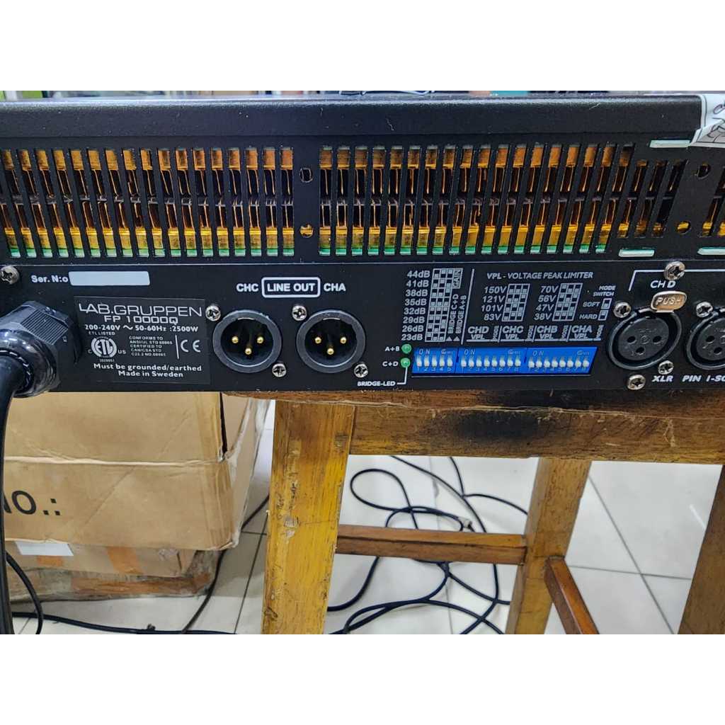 Ex Pasline – Power Amplifier Labgruppen FP10000 Q / FP10000Q / FP 10000Q (1 SAKLAR)