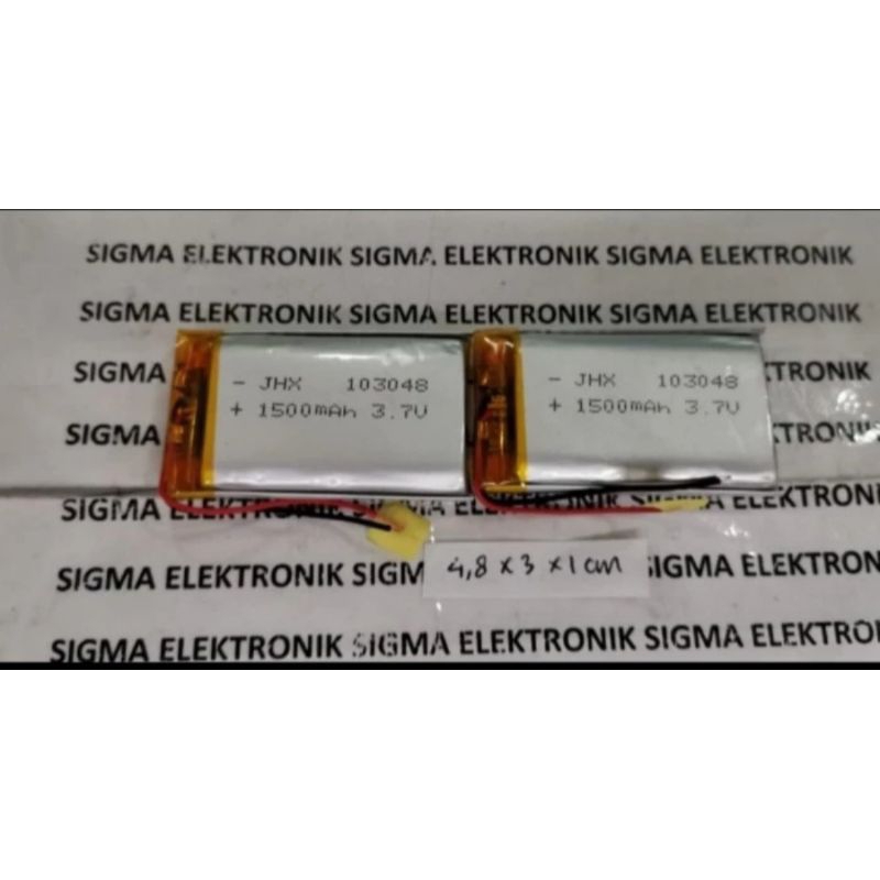 BATERAI LITHIUM POLYMER 3,7 VOLT 1500 MAH