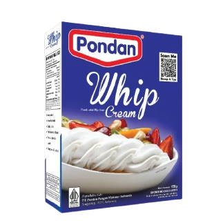 

Pondan Whip Cream 150gr | Pondan Premiks Whip Cream Bubuk | Pondan Original 100%