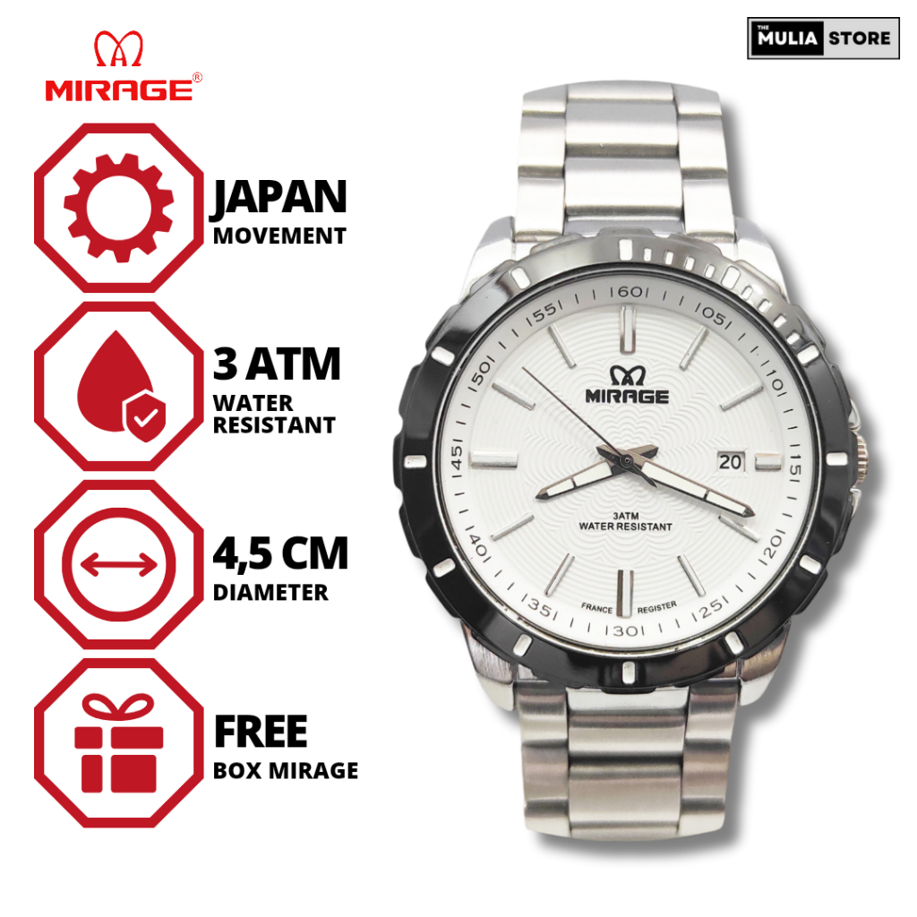 Jam Tangan Pria Mirage 8549 BRP M Analog