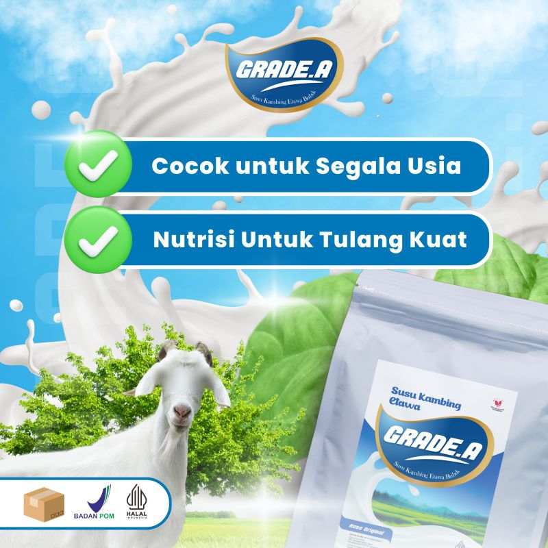 

SUSU KAMBING ETAWA GRADE A1 1000GR/1KG ORIGINAL