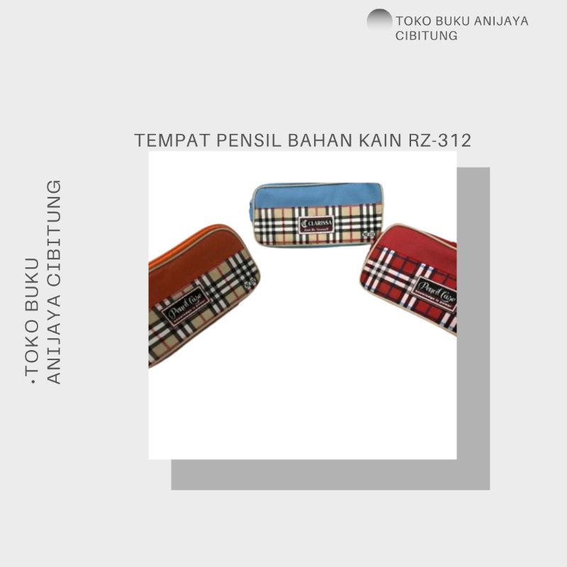 

KOTAK PENSIL BAHAN KAIN RZ 312 KUALITAS TERBAIK Alat Tulis