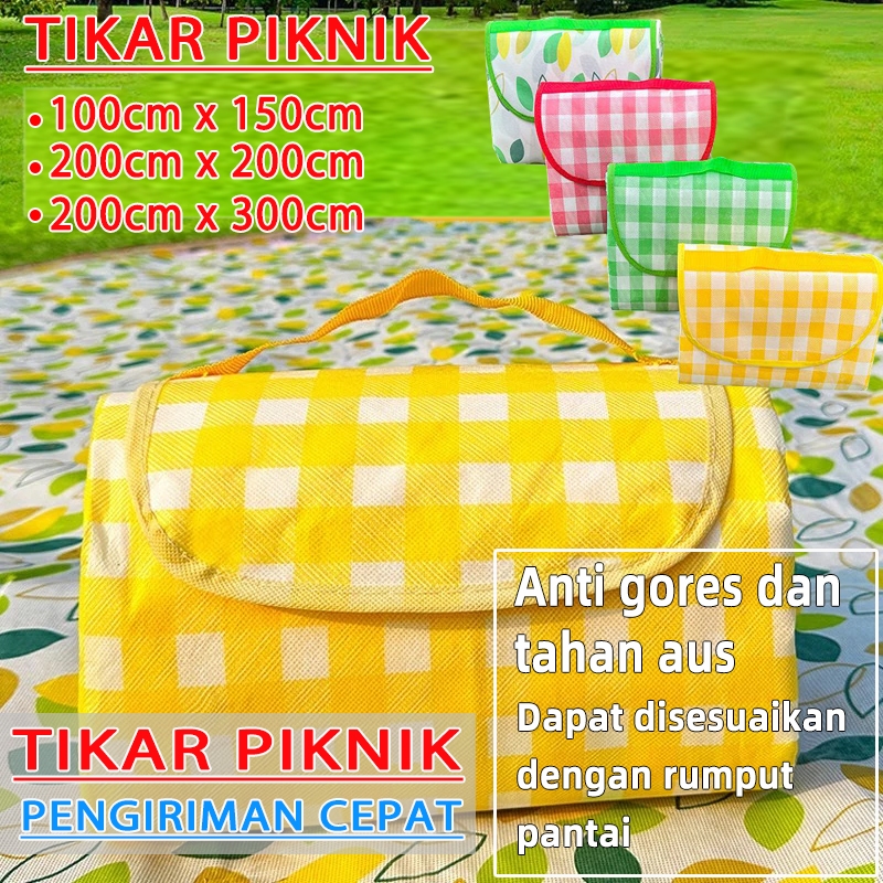 【upgrade】tikar piknik lipat jumbo tiker lipat piknik waterproof tikar piknik anti air tiker piknik w