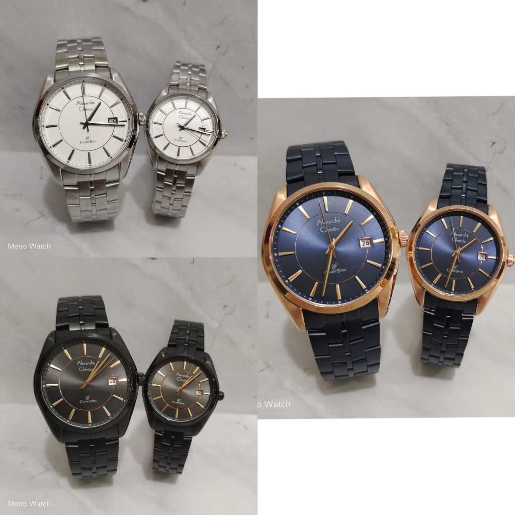 Jam Couple Alexandre Christie AC8578 AC 8578 Original Garansi Resmi Alexander Christie