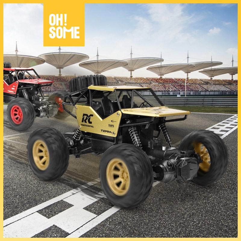 OHSOME-Shuangfeng · 1:18 alloy climbing car (20cm) gold/red/blue car vehicle RC Remote Mainan Mobil 