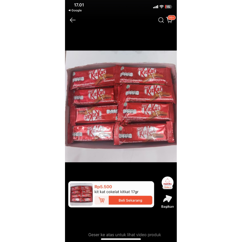 

kitkat 17grm (isi 10)