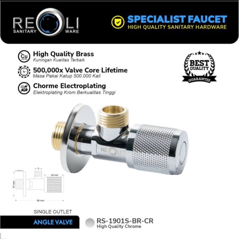 keran stop / stop kran shower cabang F dan stop keren shower cabang T kran toilet wc jet shower caba