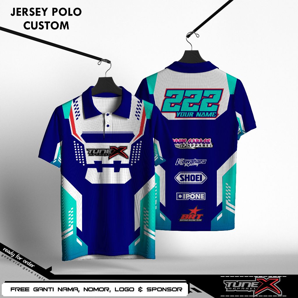 JERSEY KERAH / POLO RACING COSTUM FULL PRINTING