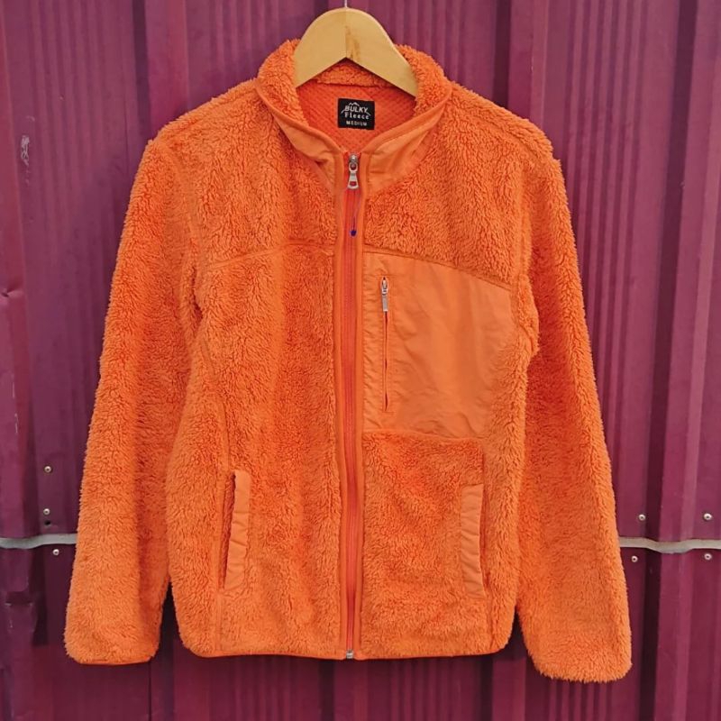 uniqlo jacket bulky fleece sherpa