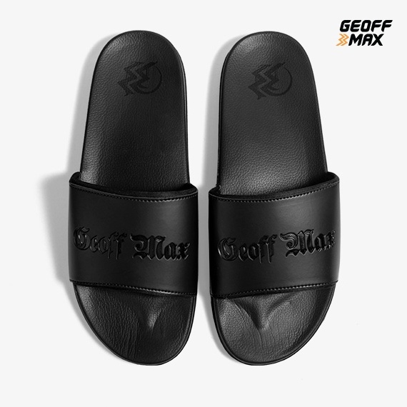 Geoff Max  Alston Black  Sandal Slop Slipper Hitam Sandal Anti Slip Uni