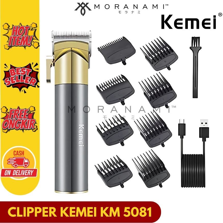 Kemei 5081 Kemei Clipper Kemei Trimmer Alat Cukur Rambut Jenggot Kumis Grooming Kit