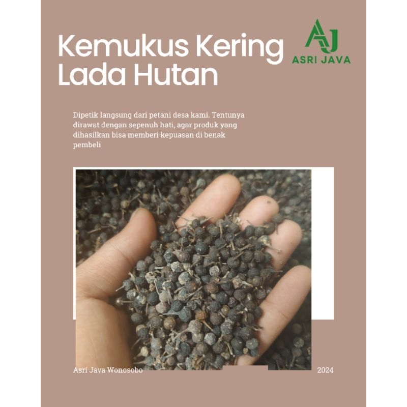 

Kemukus Kering / Rinu / Lada Hutan Kemasan 100gram 50gram
